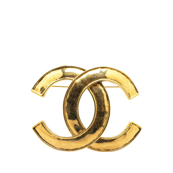 CHANEL Gold Coco Mark Brooch - Picture 1 of 6